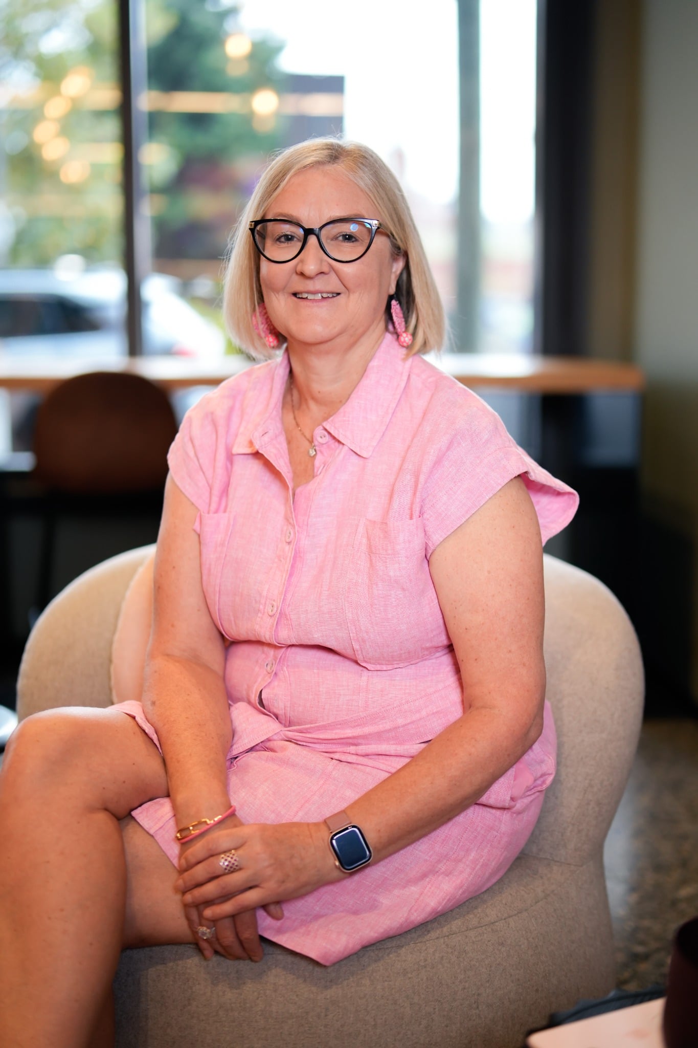 Belinda Beltz seated in her office